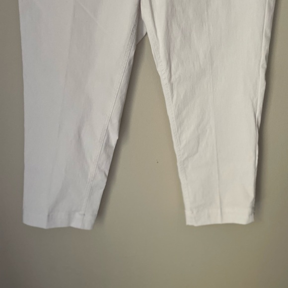 Soft Surroundings 37851 Womens Capri Pants White Stretch Nylon Pull On Size SP - Picture 3 of 8